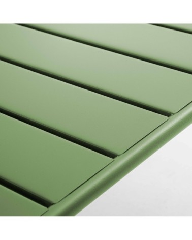 Table basse de jardin acier vert cactus