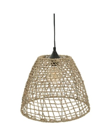 Suspension cône en rotin D33cm