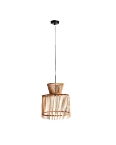 Lustre en bambou en marron  46x46x44 cm