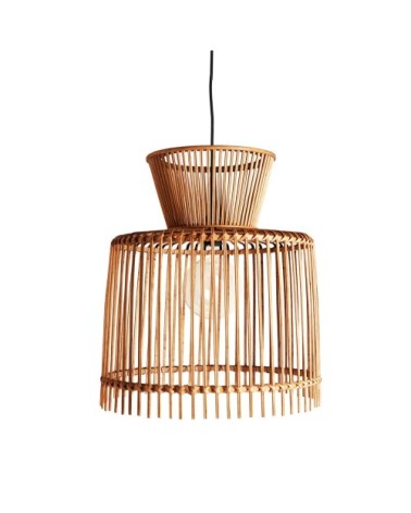 Lustre en bambou en marron  43x43x47 cm