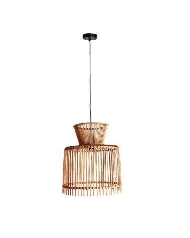 Lustre en bambou en marron  43x43x47 cm