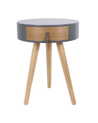 Table de chevet scandinave grise