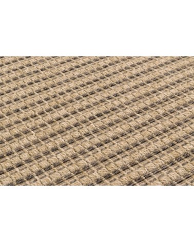 Tapis intérieur/extérieur aspect jute marron 60x90