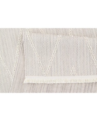 Tapis Salon blanc Motif Losange en relief 120x160