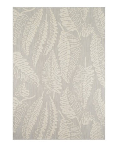 Tapis motif feuilles de palmier gris - 70x140