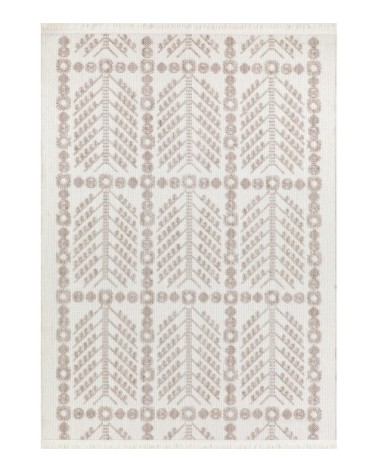 Tapis salon crème de style ethnique 160x230