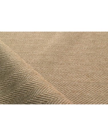 Tapis intérieur/extérieur aspect jute beige chevron 60x90