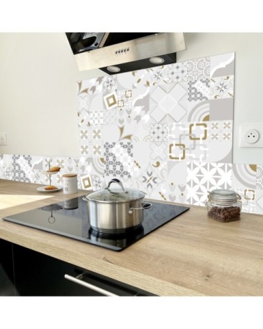 Crédence cuisine Bandeau ALU lot de 2 L100xH 20cm