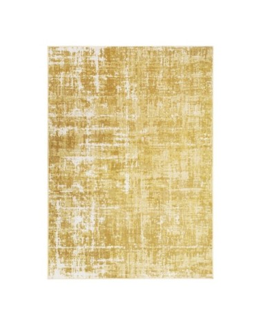 Tapis effet patiné vintage jaune 160x230