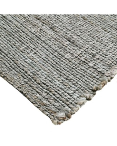 Tapis tressé en jute gris 160x230