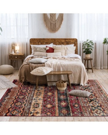 Tapis avec motifs effet patiné vintage multi 120x170