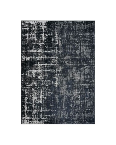 Tapis effet patiné vintage gris/noir 120x170