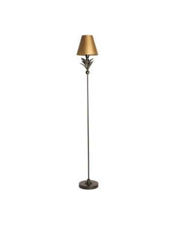 Lampadaire en fer noir et or 22x22x155