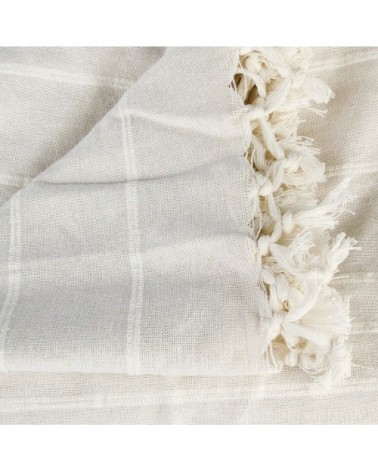 Couvre lit [ ]coton[ ]blanc[ ]160 x 220