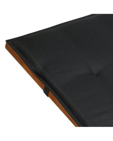 Coussin de bain de soleil 60x190x4 cm noir