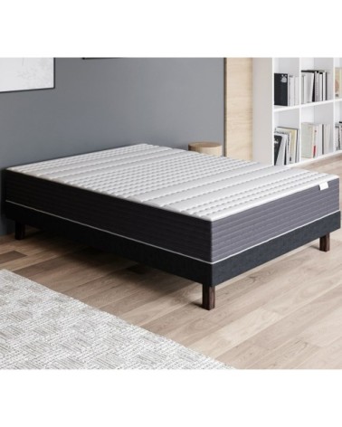Ensemble Matelas 160x200 Mémoire de Forme - Mousse Ergo + Sommier