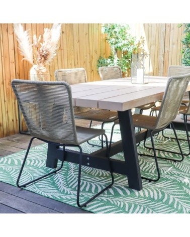 Table de jardin en bois massif  6/8 personnes 240cm