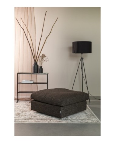 Pouf en tissu marron L 92