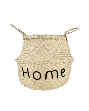 Panier cache-pot en jonc de mer D30 x H10