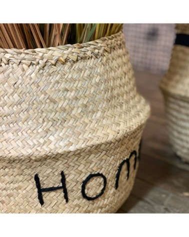 Panier cache-pot en jonc de mer D30 x H10