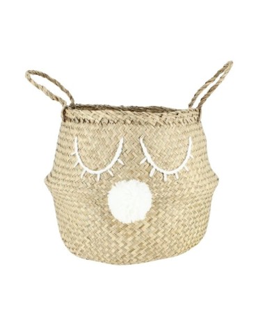 Panier cache-pot en jonc de mer D30 x H10