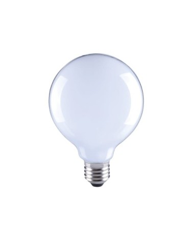 Ampoule led E27 en verre blanc mat
