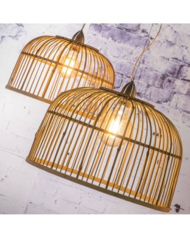 Suspension bambou déportée D52cm