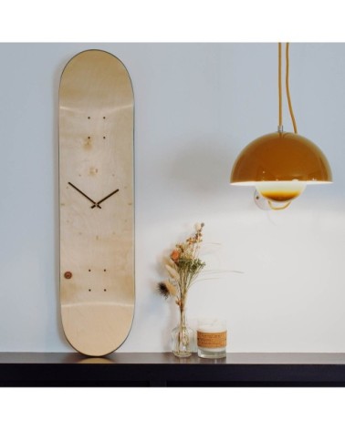 Horloge Skate en bois L81 cm