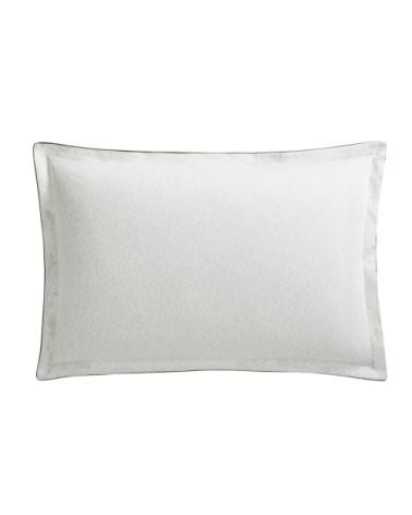 Taie d'oreiller en satin de coton bio blanc 50x75