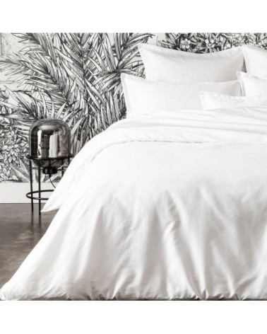 Taie d'oreiller en sain de coton blanc 65x65