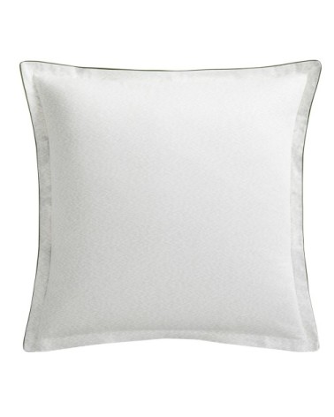 Taie d'oreiller en satin de coton bio blanc 65x65