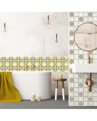 Crédence adhésive carreaux de ciment Simone 200x40cm