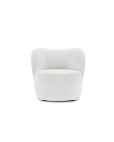 Fauteuil en boucle beige