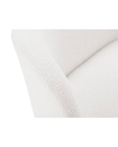 Fauteuil en boucle beige