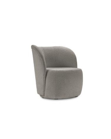 Fauteuil en boucle gris