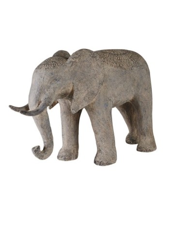 Statue éléphant grise H55