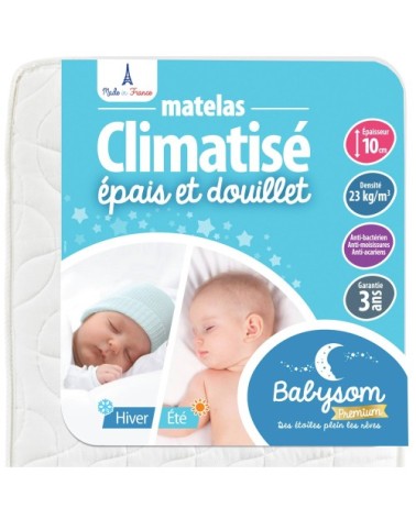 Matelas bébé réversible 70x140x10