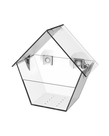 Mangeoire pour oiseaux transparente