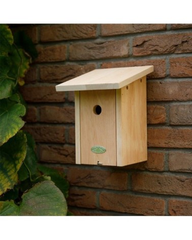 Nichoir pour mésanges bleues bois naturel