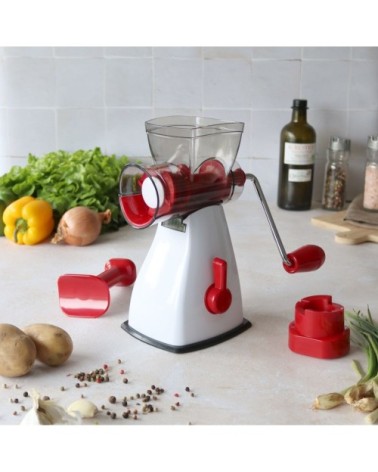 Hachoir à viandes manuel et sa presse