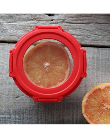 Boîte hermétique ronde 370mL en verre