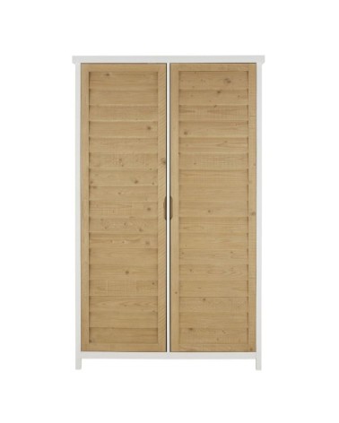 Armoire 2 portes battantes bicolore