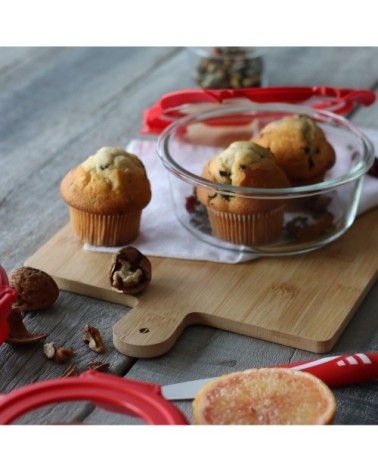 Boîte hermétique ronde 930mL en verre