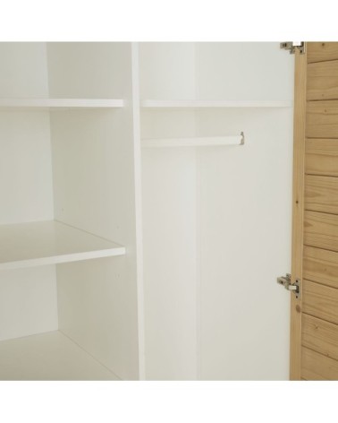 Armoire 2 portes battantes bicolore