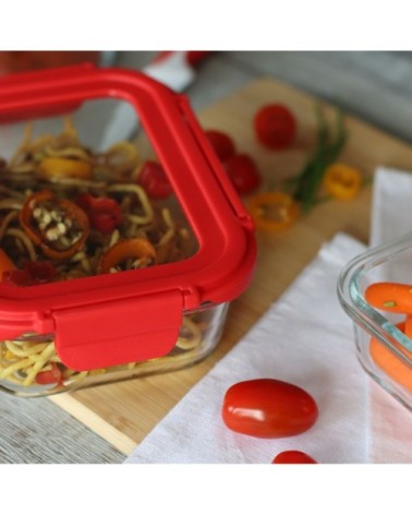 Boîte hermétique rectangle 630ML en verre