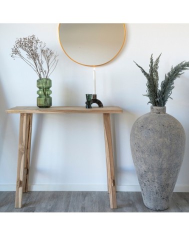 Console en teck L90cm bois clair