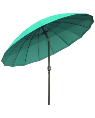 Parasol inclinable rond vert