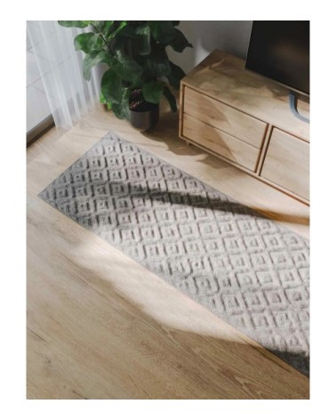 Tapis de couloir gris clair 70x200
