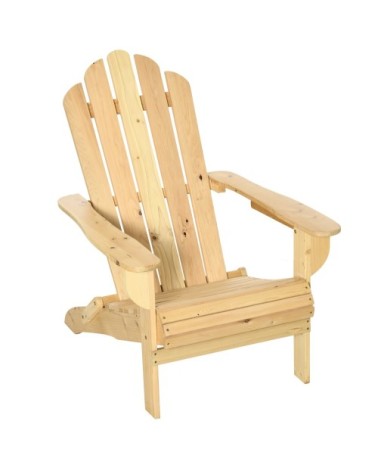 Fauteuil Adirondack pliable bois de sapin traité pré-huilé