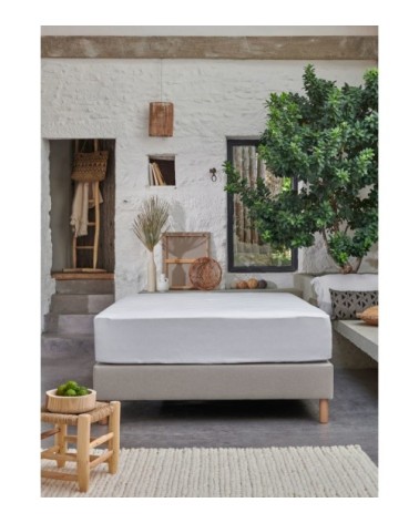 Protège matelas en coton recyclé 140 x 190 cm